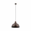 Minimalistyczna lampa wisząca w stylu rustykalnym brązowa z elementem drewnianym CAP BROWN 6926 TK-Lighting 