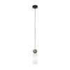 Nowoczesna lampa wisząca Santos Italux PND-95331-1-BK Opalowy biały czarny mat nad wyspę stół Art Deco