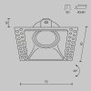 Oprawa wpuszczana downlight kwadratowa DOT DL029-2-01B MAYTONI