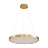 Dekoracyjna lampa wisząca marmurowa złota LED okrągła elegancka designerska nowoczesna ALCHEMY ST-MD2407 Step Into Design