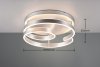 Nowoczesna Dekoracyjna Lampa Sufitowa Plafon W Kolorze Aluminiowym MARNIE 644110105 TRIO