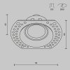 Downlight Okrągły DOT DL042-01-RD-W MAYTONI