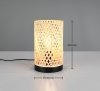 Lampka stołowa nocna pleciona bambusowa kolor naturalny tuba boho rustykalna industrialna minimalistyczna klasyczna LAURENT R56091932 Rl 