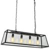 MINIMALISTYCZNA CZARNA LAMPA WISZĄCA VINTAGE ITALUX LAVERNO MD-102721-4-B