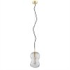 Lampa Wisząca Kryształowa Glamour Elementy Mosiężne SALERNO 8038 ARGON