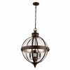 Lampa wisząca Adams 4 źródła światła brytyjski brąz styl wiktoriański FE-ADAMS-4P-BRZ FEISS