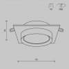 Kwadratowa Oprawa Wpuszczana Downlight Hoop Maytoni DL086-GX53-SQ-B