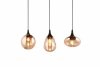 Dekoracyjna Lampa Wisząca Czarna Szklane Kosze LUMINA 317000313 TRIO