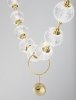 Kryształowa Lampa Wisząca Glamour LUCES EXCLUSIVAS BRILLANTE 9695200 Żyrandol Do Salonu w Stylu Art Deco