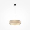 Lampa wisząca klasyczna minimalistyczna owalna metal beżowa do salonu sypialni BERGAMO MAYTONI MOD613PL-05GR1