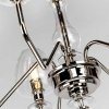 Żyrandol Armand - 5 źródeł światła - Polerowany nikiel szklane klosze w kształcie kielicha industrialny nowoczesny dworkowy DL-ARMAND5-PN ELSTEAD LIGHTING