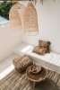 Rattanowa Lampa Wisząca w Stylu Boho Naturalna COLONIAL BAYU036N-L-45x90 BAZAR BIZAR