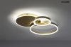  Lampa sufitowa plafon LED okrągły z pierścieniami nowoczesny możliwość ściemniania RINGS 3 złota MSE1501100506 Moosee King Home