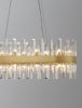 Kryształowa Lampa Wisząca Żyrandol Glamour w Kolorze Złotym LUCES ESCLUSIVAS CHOLULA LE42909