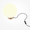 Lampa stołowa nocna nowoczesna minimalistyczna biała kula złota Basic form Maytoni MOD321TL-01G3