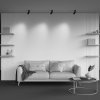Lampa sufitowa plafon tuba regulowana nowoczesna aluminium czarna Calipso MAYTONI C108CL-01-GU10-B