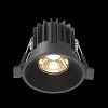 Czarna Oprawka Wpuszczana Downlight Round Maytoni DL058-7W3K-B