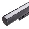 Linia do szynoprzewodu czarna obrotowa LED listwa minimalistyczna nowoczesna On-Off- MICRO11 N0006N MAXLIGHT