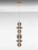 Elegancka Lampa Wisząca Salonowa z Ciemnego Szkła Luces Exclusivas MORROS LE44487