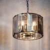 Szklana Lampa Wisząca Dymiony Klosz CLOONEY 61281 ENDON