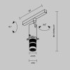 Nowoczesny Regulowany Reflektor Szynoprzewodowy Magnetyczny GALA EXILITY TR108-4-10W3K-DS-B MAYTONI