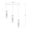 Designerska lampa wisząca w kolorze chrom nowoczesna art deco glamour AMBIENTE LED CCT LP-1510/3L CH Light Prestige