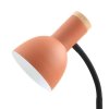 Klasyczna Lampka Biurkowa Pomarańczowa Drewniane Elementy SENZA TB-37263A-OG ITALUX