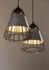 Lampa wisząca Druciana abażury Szaro-Srebrna Sigma Deni 3 40542