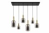 Nowoczesna Lampa Wisząca Czarna Szklane Klosze JOANET 45494/06/65 LUCIDE
