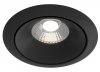 Lampa wpuszczana w sufit aluminium czarny okrągła Yin MAYTONI DL031-L12W3K-D-B