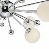 Lampa Wisząca Designerska Chrom Białe Szklane Kule URSA URS2350 DAR LIGHTING