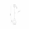 Rustykalna lampa wisząca czarna z elementem drewnianym CAIRO 4894 TK-Lighting pojedyncza nowoczesna minimalistyczna