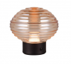Dekoracyjna Lampka Stołowa LED Bursztynowy Szklany Klosz EARL R57771113 RL