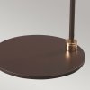 Abażurowa Retro Lampa stołowa nocna Balance BALANCE-TL-BRPB Brązowa / Polerowany mosiądz