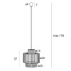 Lampa Wisząca Pleciona Boho LABRIZ P0586 MAXLIGHT