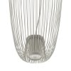 Nowoczesna Lampa Wisząca w Stylu Loft Szara PUMPKIN S SILK GRAY 11242 NOWOVORSKI