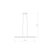 Nowoczesna Lampa Wisząca LED Czarna BAR S 10363 Nowodvorski Lighting