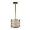 Designerska lampa wisząca Ziggy Elstead Lighting ZIGGY-1P-S-LG Lakierowane złoto