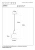Nowoczesna Czarna Lampa Wisząca Szklany Dymiony Klosz JOANET 45494/16/65 LUCIDE