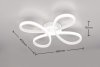 Nowoczesna Dekoracyjna Lampa Sufitowa Biały Plafon FLY 645610131 TRIO