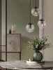 Klasyczna lampa wisząca potrójna czarna szklane kule minimalistyczna uniwersalna dekoracyjna elegancka CELONDA LE45219 Luces Exclusivas