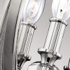 Nowoczesna Kulista lampa wisząca Corinne FE-CORINNE-3P-S Polerowany nikiel z kryształkami Jadalniana, do salonu, nad stół