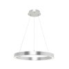 Lampa wisząca ring srebrny okąg LED Zuma Line PL200910-500-SL CARLO