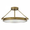Ponadczasowy plafon sufitowy Collier Hinkley HK-COLLIER-SF-M Lampa salonowa, jadalniana w stylu retro 