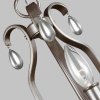 Żyrandol DeWitt 3 źródła światła ciepłe srebro elegancka uniwersalna metal i szkło FE-DEWITT3 FEISS