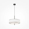 Lampa wisząca klasyczna minimalistyczna owalna metal czarno-biała do salonu sypialni BERGAMO MAYTONI MOD613PL-05W