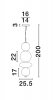 Elegancka Lampa Wisząca Salonowa z Ciemnego Szkła Luces Exclusivas MORROS LE44486