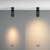 Lampa sufitowa plafon spot minimalistyczna klasyczna LED regulowa tuba aluminium czarna Focus Zoom MAYTONI C055CL-L12W3K-Z-B