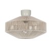Bawełniana Beżowa Lampa Sufitowa Plafon SVEA TRIO 664700144