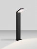 Minimalistyczna lampa ogrodowa klasyczna LED aluminiowa kolor antracyt prostokątna uniwersalna IP65 SIRELIA LE75158 Luces Exclusivas